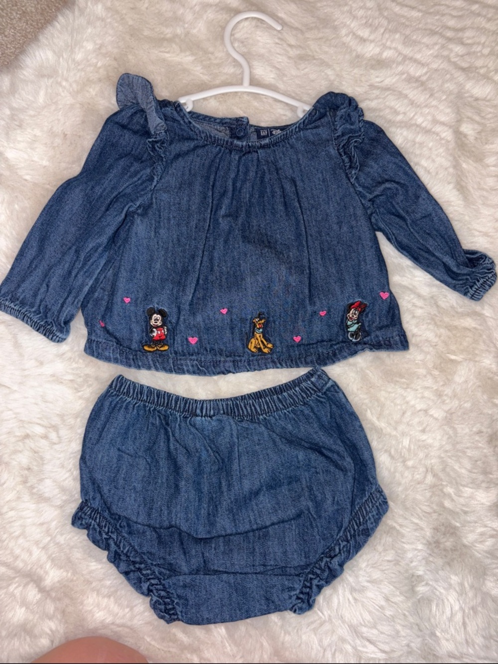GAP Disney Baby Chambray Dress - Blue
